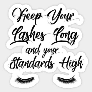 Keep your lashes long Sticker